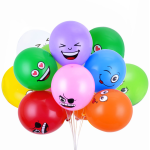 10/30/50pcs 12inch Smiley Face Latex Balloons Birthday Party Decoration Balloon Expression Symbol Children's Baby shower