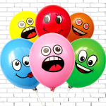 10/30/50pcs 12inch Smiley Face Latex Balloons Birthday Party Decoration Balloon Expression Symbol Children's Baby shower